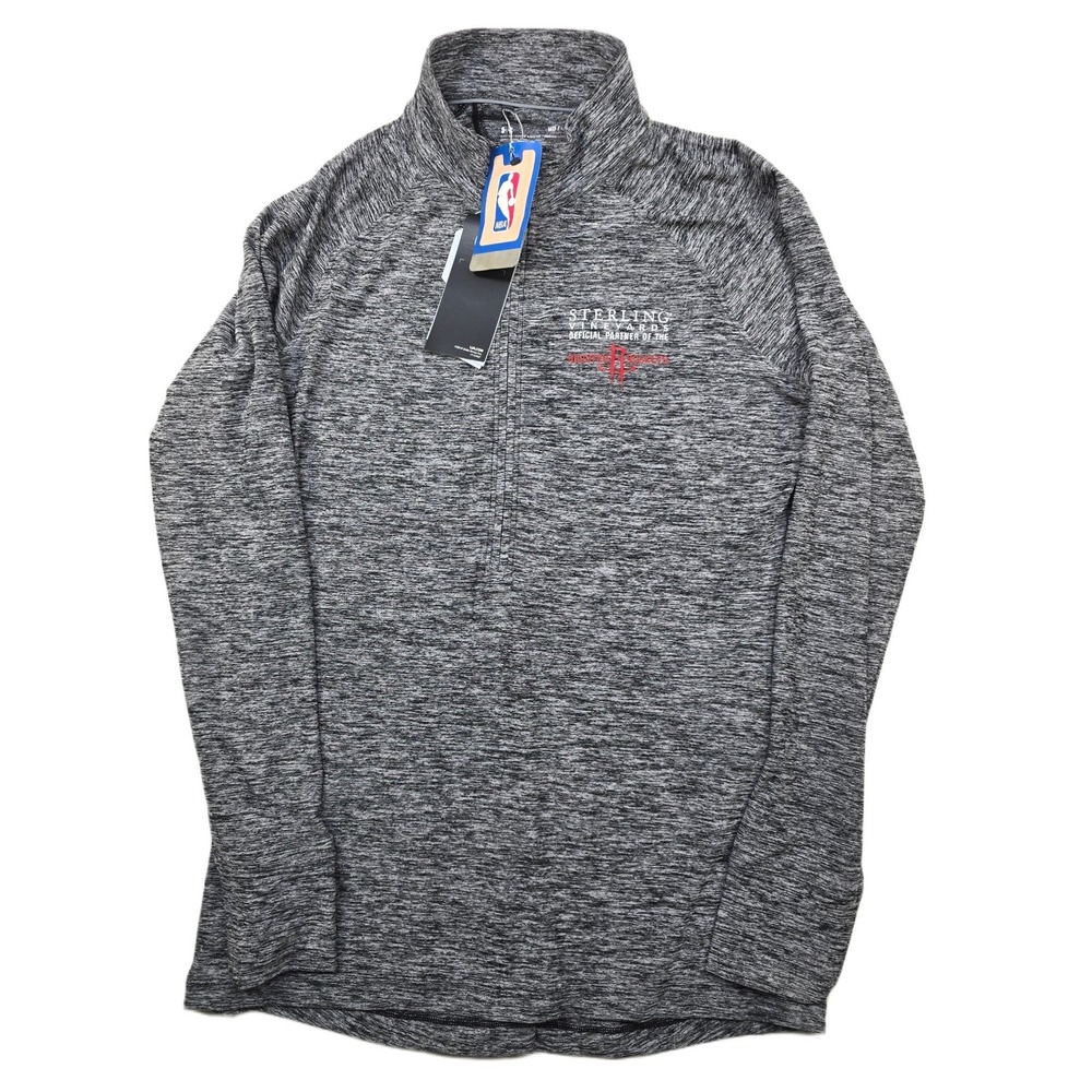 Under Armour 1/4 Zip‎ Pullover Womens Medium Gray Space Dye Houston Rockets NEW